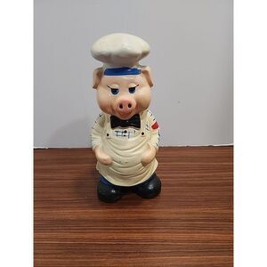 Royal Coronet Dan Brechner Pig‎ Chef Utensil Spoon Holder Vintage